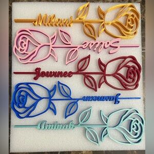 Personalized Name Roses